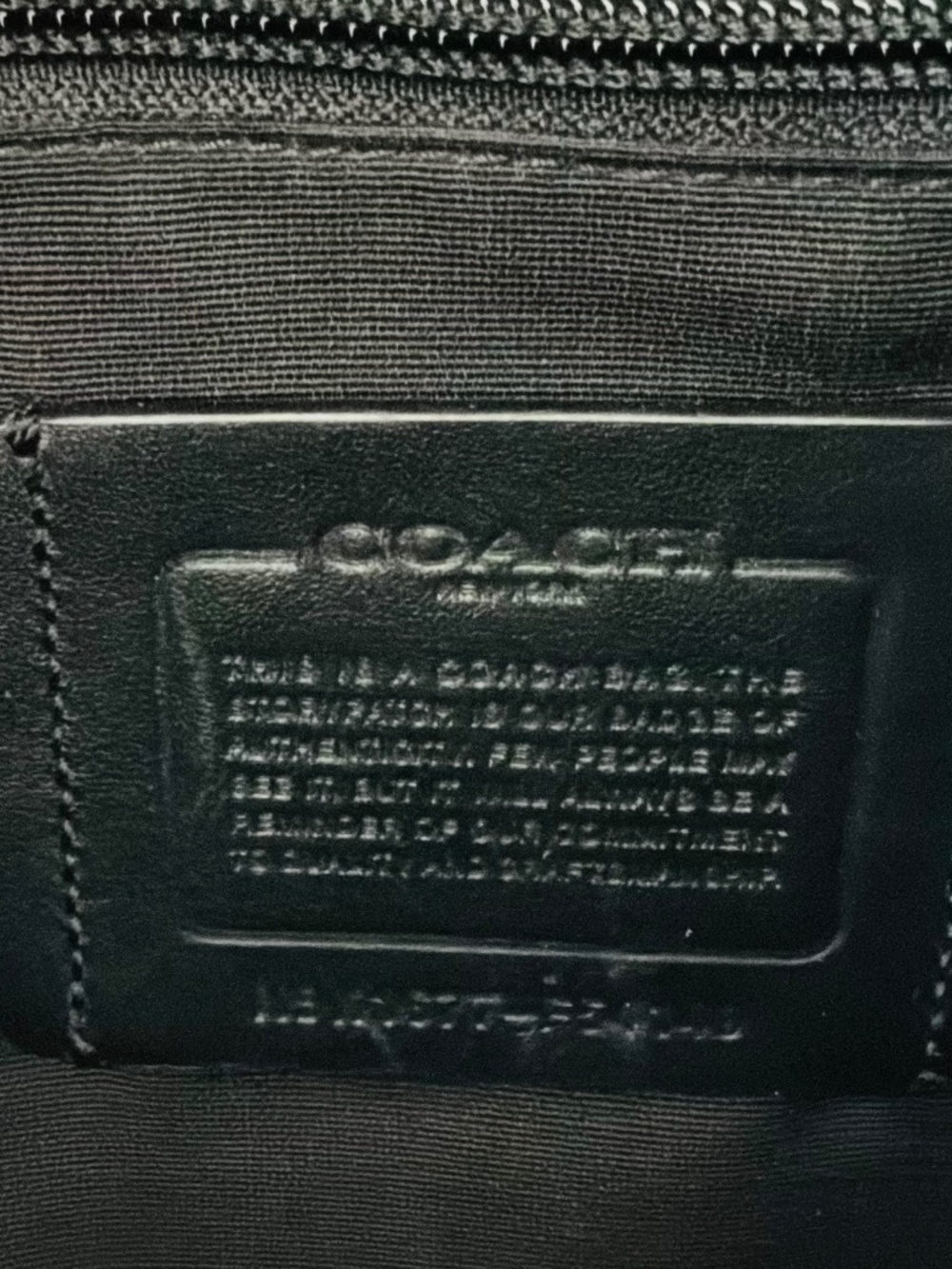 COACH Henry Messenger Bag in Black Pebbled Leather F54149 Fits 15” x 11” x 3.5” - Picture 10 of 10